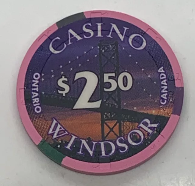 Casino Windsor / Northern Belle Casino $2.50 Chip Ontario Canada H&C