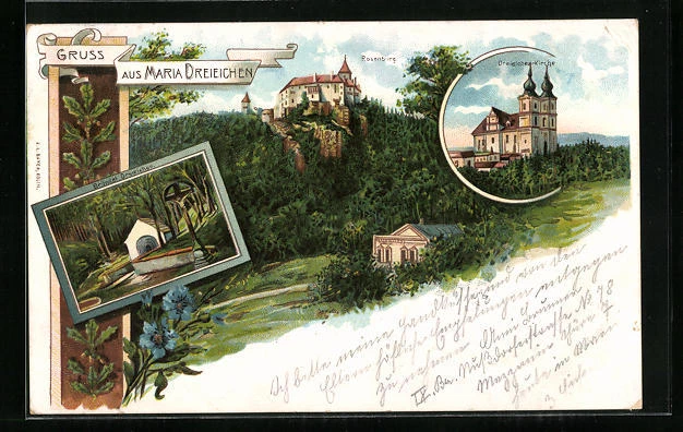 LITHOGRAPHIE MARIA DREIEICHEN, Rosenburg, Bründel Dreieichen