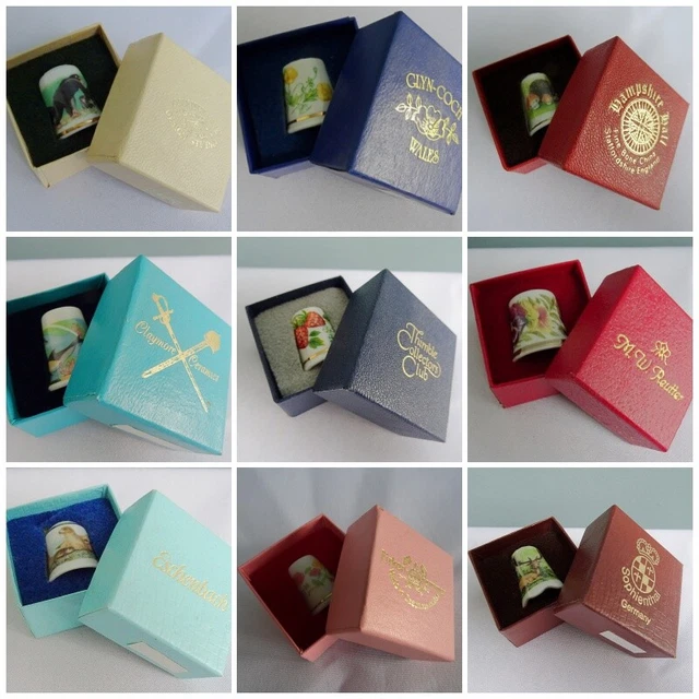 Thimble Collectors Club TCC Vintage Boxed Certificate Box Porcelain Bone China A