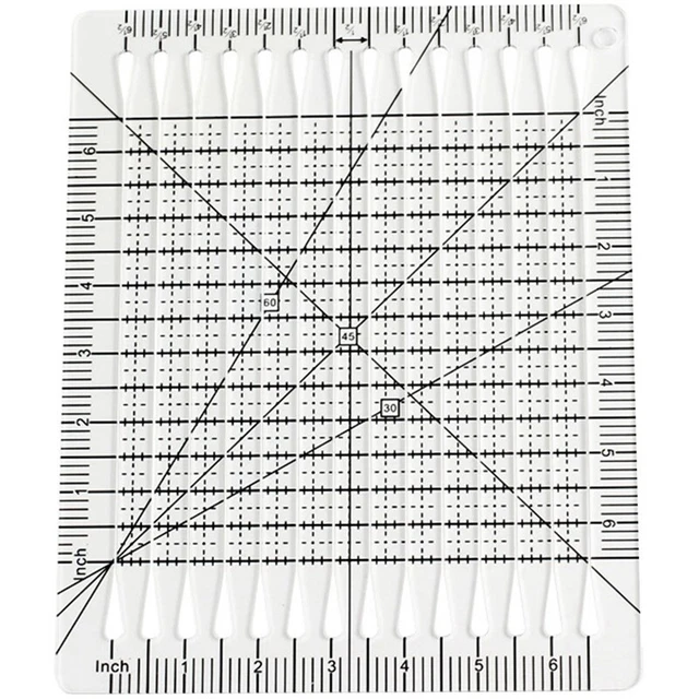 1 PIEZA Regla de Corte de Edredón Forma Encantadora Regla de Corte de Edredón Regla y PlantillaB1Y4