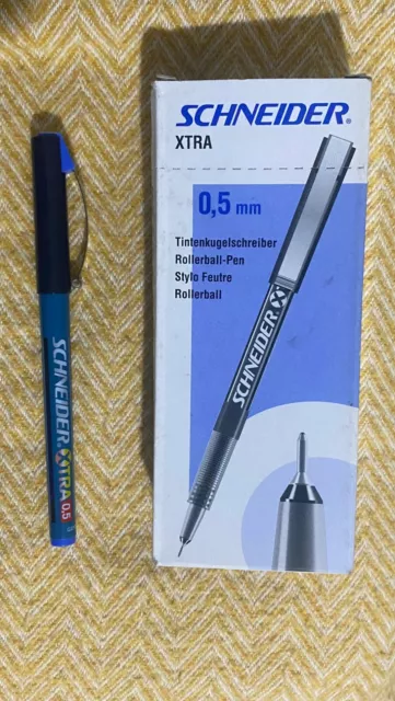 Schneider Xtra 8043  0.5mm Rollerball Pen - Blue (Pack of 10)