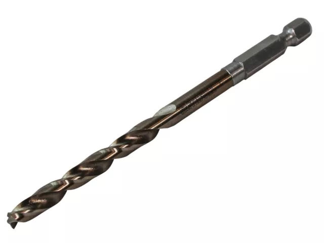 Faithfull HSSE M35 Cobalt Quick-Change Impact Drill Bit 6.0mm OL:109mm WL:57mm