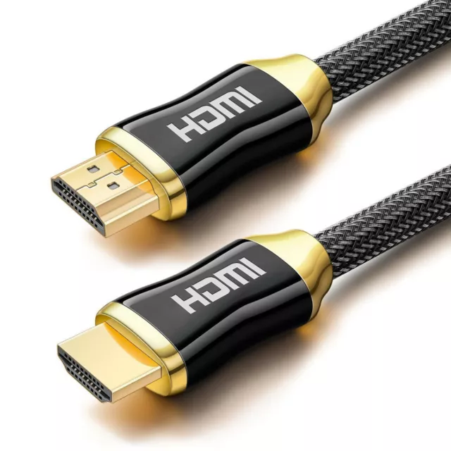 HDMI 2.0 Ultra HD Câble Haute Vitesse 4K 2160p Plaqué Or UHD HDTV TV Sky Xbox 2