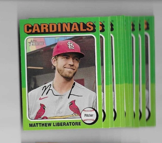 (13) MATTHEW Liberatore 2024 Topps Heritage Baseball Card Lot 135