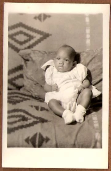 Cute African American Baby Rppc