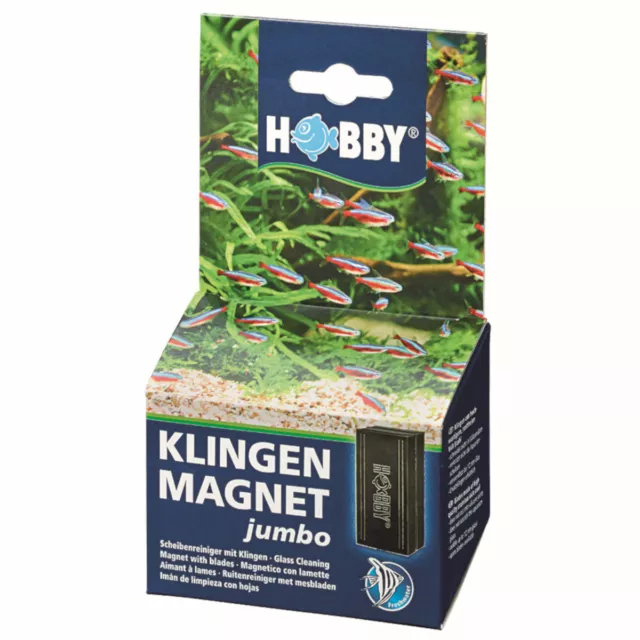 Hobby Jumbo Klingenmagnet-Magnet Scheibenreiniger Algenmagnet Reiniger Aquarium