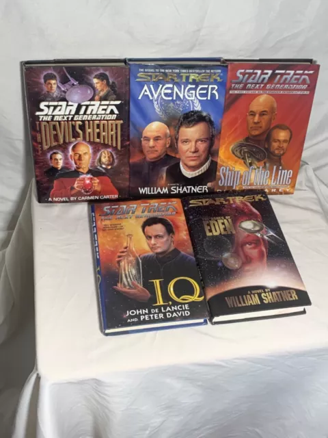 Star Trek Hardcover Book Lot of  5  ~ Next Generation