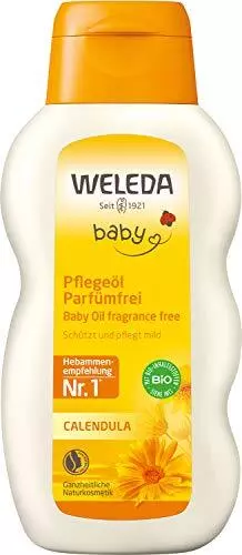 WELEDA Bio Baby Calendula Pflegeöl Parfümfrei - Naturkosmetik Babyöl für die Pfl