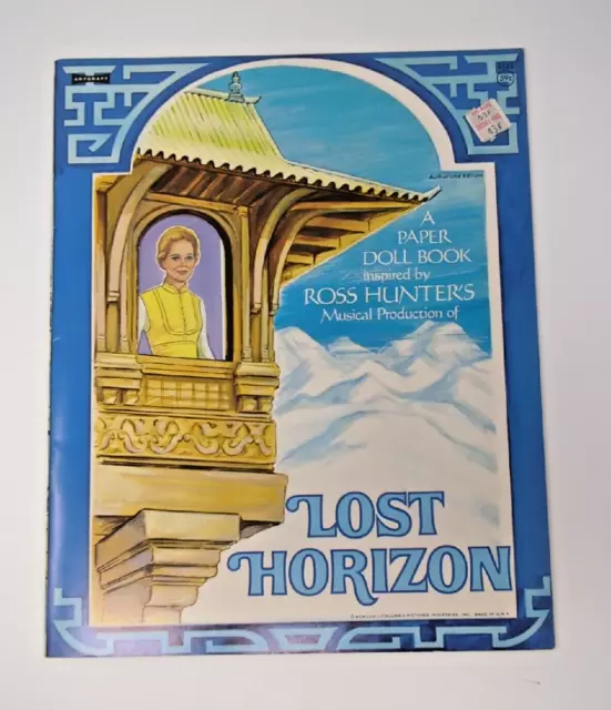 Vintage UNCUT 1973 LOST HORIZON Ross Hunter Musical Paper Doll Book Saalfield