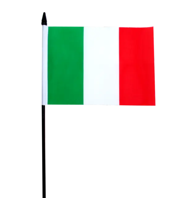 Italy Small Hand Waving Flag 6" x 4"