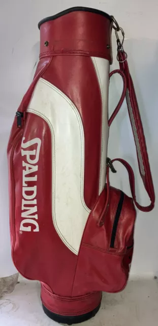 Spalding Leather Golf Carry Bag