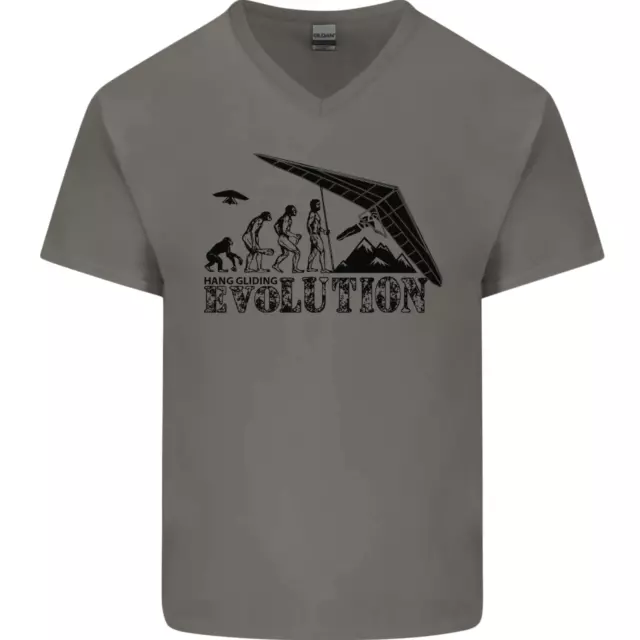 Appendere Planare Evolution Divertente Glider Uomo Scollo A V Cotone T-Shirt