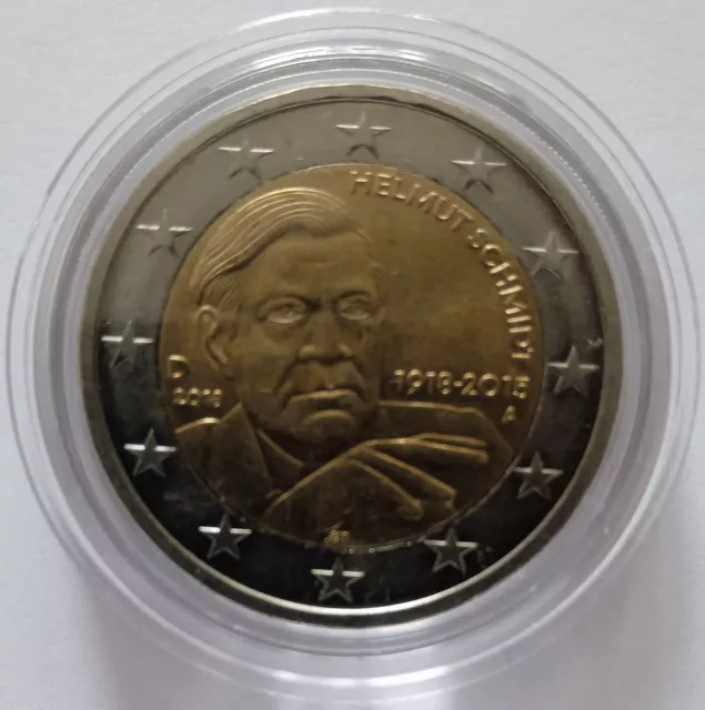 Helmut Schmidt 2 euro bi-metallic coin Germany 2018 Berlin mint