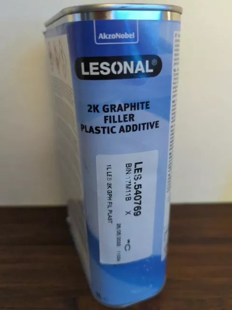 Lesonal 2K Graphite Filler Plastic Additive 1 Litre