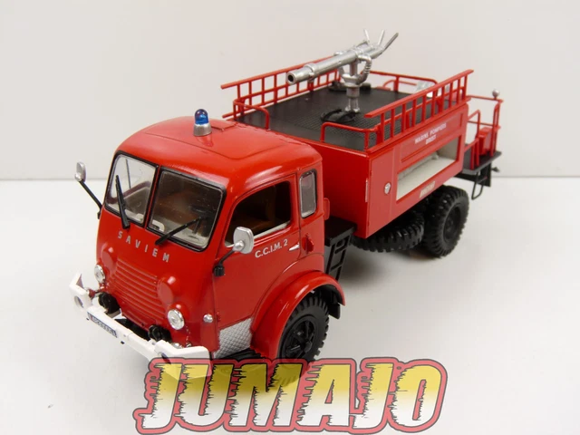CAMION POMPIERS NÂ°058 ACMAT TPK 4.20 FFM CITERNE IXO PRESSE 1:43 o