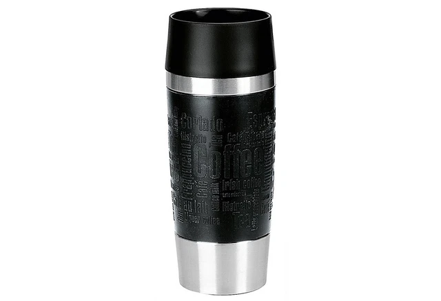 EMSA HAUSRAT Thermobecher Travel Mug 360 ml schwarz