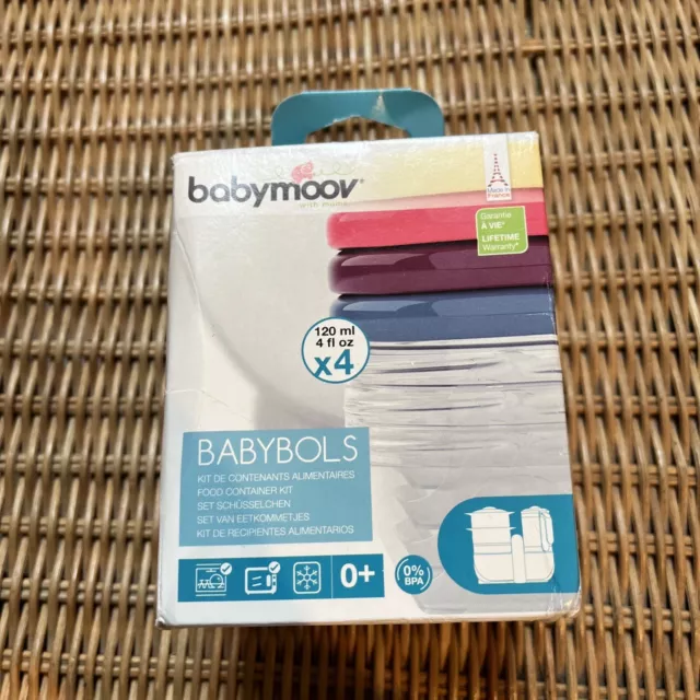 Babymoov BabyBols 4 Pots 120ml New