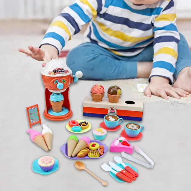 Ensemble de jouets à crème glacée pour enfants, 38 pièces, Machine à crème