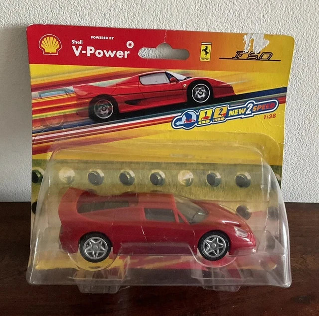 Shell Car Models SHELL V-POWER 1:38 Official Plastic Pullback Model Car Ferrari Super ...