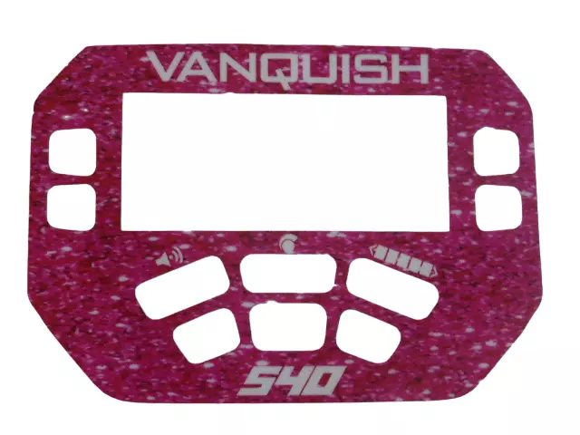 Minelab Vanquish 540 vinyl keypad surround sticker in seven different colours. 3