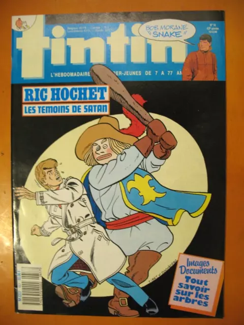 Le Journal de TINTIN N° 657 du 12/04/1988- Ric Hochet: Les témoins de Satan