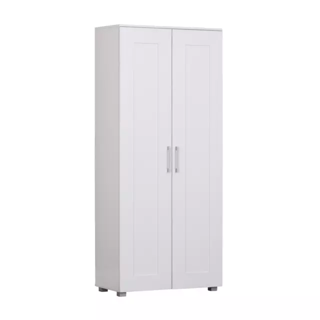 Kitchen / bathroom/ Laundry Pantry Linen Storage Cupboard 2 Door - White 3