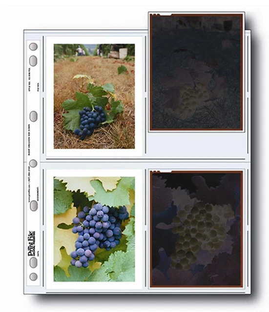 Print File Archival Pages 45-4HBPOL for 4x5mm Polaroid Prints/Negs, NEW/SEALED