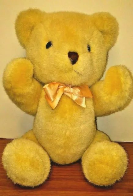 Claire Burke Vintage Jointed Teddy Bear Plush Stuffed Animal Made in Korea