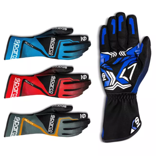 002556 Sparco Rush Karting Gloves Kart Race Go-Kart in All Sizes & 8 Colours!