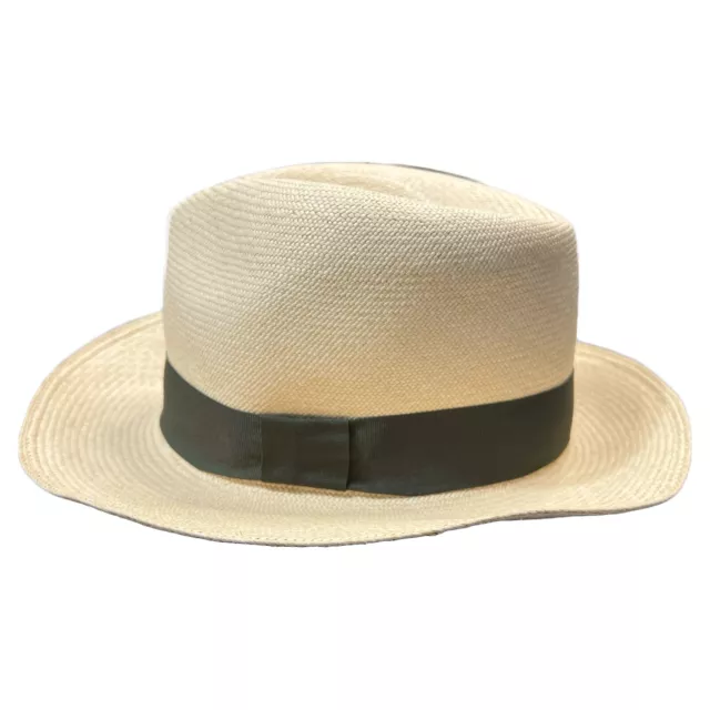 Genuine Ecuador Montecristi Panama Hat 100% Handmade Toquilla Straw Size 56 / 7"