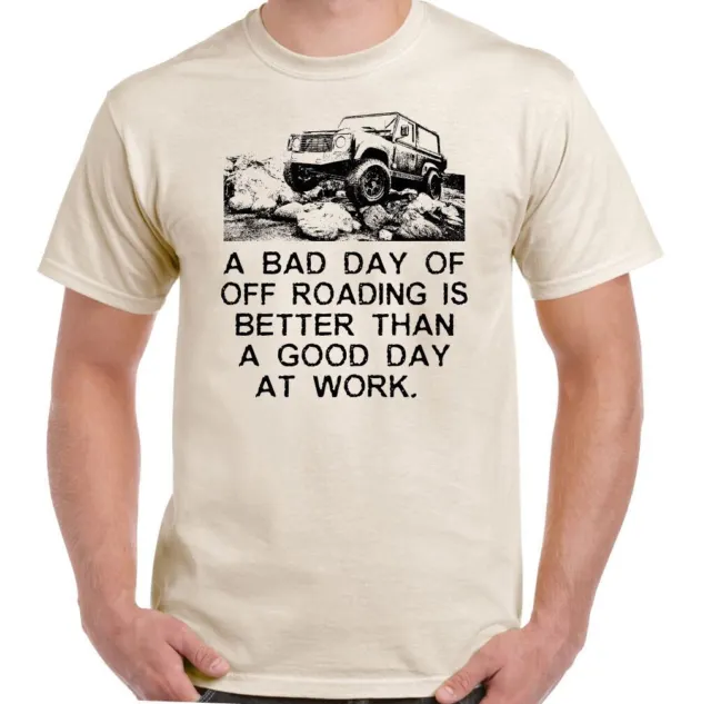 T-shirt 4x4 divertente da uomo A Bad Day Off Roading 90 110 SVX 7