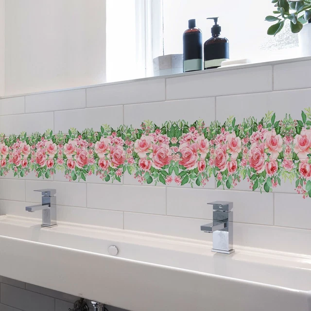 Adesivi Per Piastrelle Bagno E Cucina Ambiance Sticker - 24 Pezzi 15x15 Cm, Decorazioni Murali Effetto Cementine, Rimovibili
