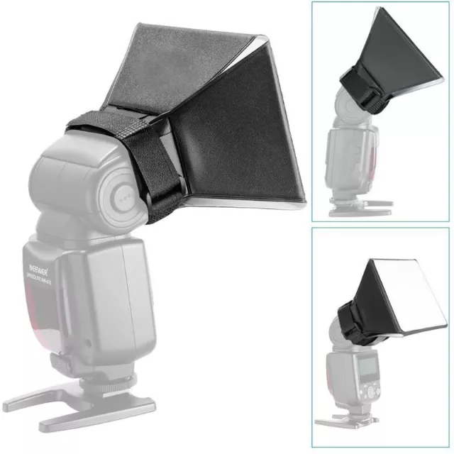 Universal Foldable Flash Softbox Diffuser Camera Photo Speedlight Soft Box Kit
