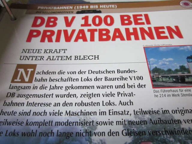 DEUTSCHE EISENBAHNGESCHICHTE N Privatbahn DB V 100 bei Privatbahnen EUR ...