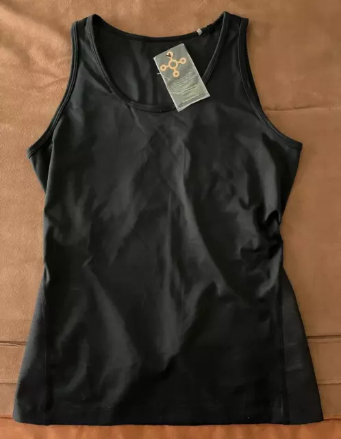 TOMMIE COPPER Womens Lower Back Support Black Compression Tank Top Size XL NEW