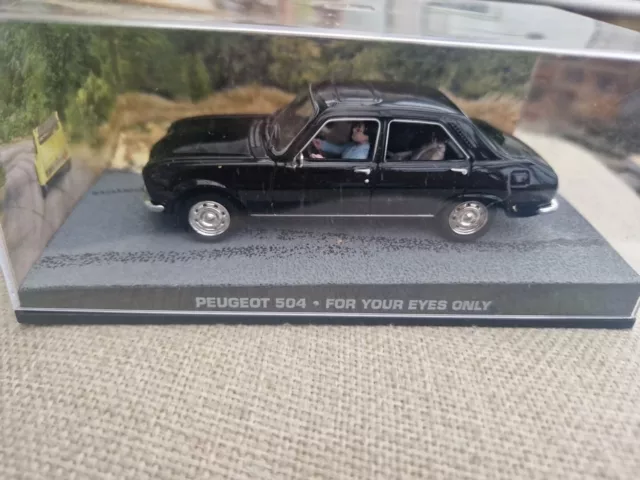 PEUGEOT 504 #83 007 James Bond Car Collection - For Your Eyes Only DieCast Model