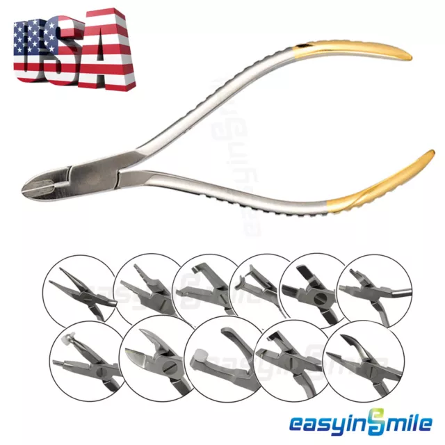 Dental Orthodontic Pliers EASYINSMILE Ortho Instruments for Wire Cutting/Bending