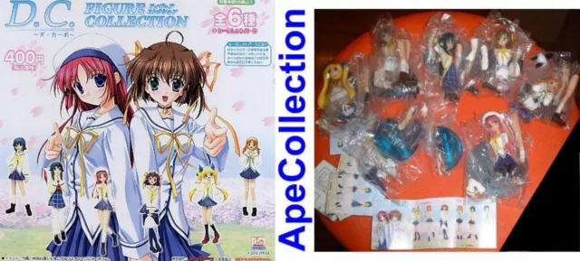 Rare Set 6 Figurine Collection D.c. Gals Girls Manga Anime Japan gashapon