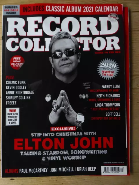 Record Collector Christmas 2020 With Calendar Unused Elton John Kieth Richards