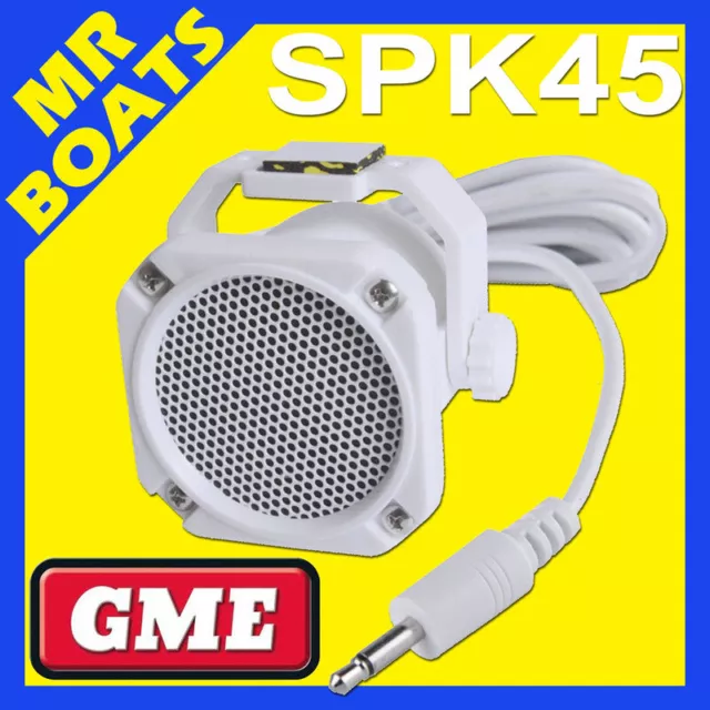 GME SPK45 ✱ WHITE Water Resistant Extension Speaker ✱GX300 GX600 Radio FREE POST