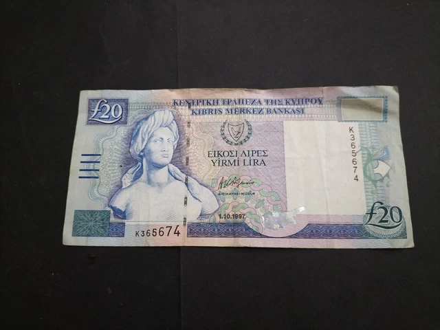 Cyprus 20 Pounds 1997