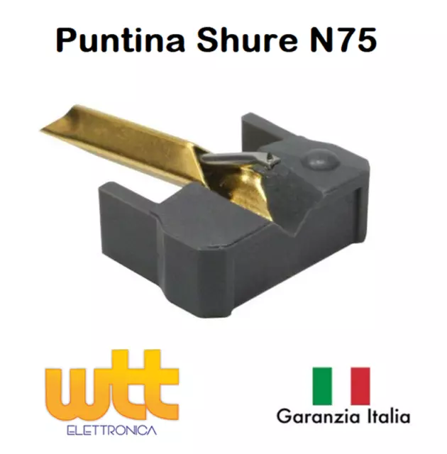 Puntina per Giradischi per Shure N75-6 M75 M85