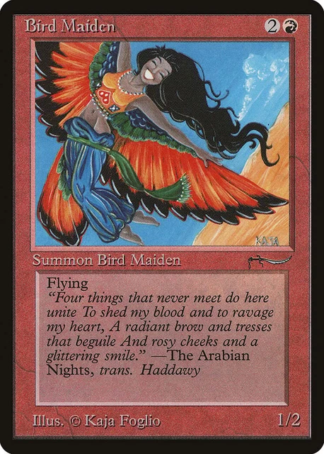 Bird Maiden (b Light) Arabian Nights NM Red Common MAGIC MTG CARD ABUGames