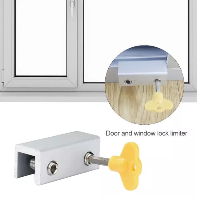 LF# Door Window Lock Restrictor Children Security Window Cable Limit Lock (B)
