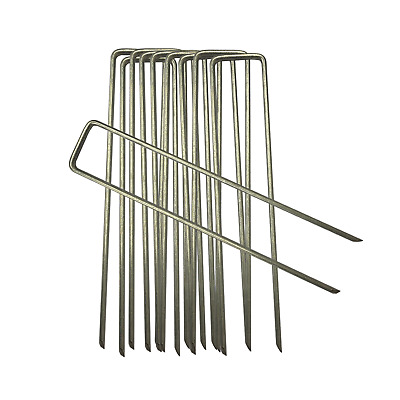 10-1000 Galvanised Anchor Pegs, Corona Membrane Pins,Secure Weed Control Fabric