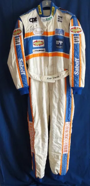 Racing SUIT Tuta SABELT Campionato Italiano GT2006 Rock No War Edo Varini signed