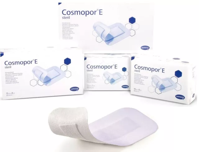 Cosmopor E Absorbent Adhesive Dressings Sterile Cuts Wounds Plaster First Aid