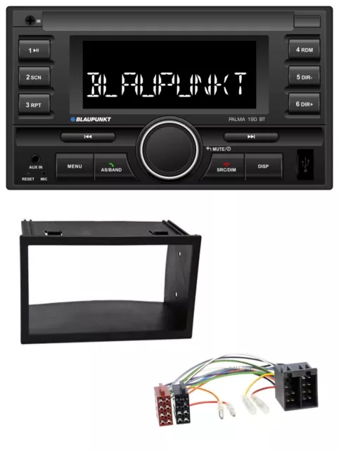 Blaupunkt MP3 USB 2DIN Bluetooth AUX Autoradio für VW Golf 4 Polo T4 Fox Passat