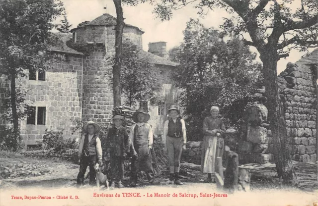 Cpa 43 Surroundings De Tence Le Manoir De Salcrup Saint Jeures