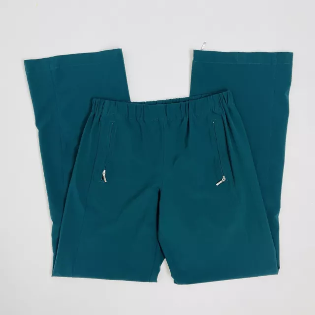 Lucy Flex Everyday Green Pants XS Women's Athletic Nursing Travel Zip Pocket